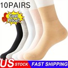10 Pairs Bamboo Diabetic Ankle Socks With Seamless Toe 2026