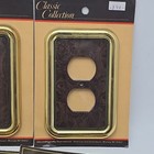 Lot 7 Nos Brass Burlwood Switch   Outlet Covers American Tack Hardware