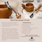 Carving Short Bent Gouge Chisel 0 8   Woodcarving Tools Stryi