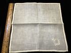 910    vtg Antique C1910 Whitework Wreath Tiny Lace Handmade Wedding Bridal Hanky