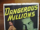 Original 1946 Dangerous Millions Movie Poster Kent Taylor   Dona Drake