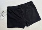 New Gk Elite Bar Shorts Leotard Black Nylon Swarovski Rhinestone Gymnastics Cm