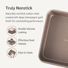 Happiels Non Toxic Nonstick 9 X 9 Inch Square Brownie Baking Pan  9x9 Cake Dish