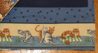 Vintage Handmade Cats Quilt Blanket W  Foot Pocket Hand Crafted Soft Warm 66x41