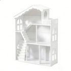3 Tier Kids Dollhouse Bookshelf Sturdy Wooden Toy Display Shelf Encourages Kids