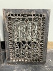 2 Matching Antique Cast Iron Floor Register Vent Victorian Gothic Revival Grates
