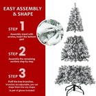Unlit Artificial Christmas Tree   Snow Flocked   White Snow   4ft   Christmas Tr