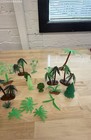 Tropical Palm Tree And Foliage Plastic Toy Scenery Lot Approximately 20 Pieces