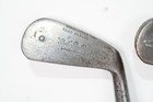 Antique Hickory Wood Shaft Golf Club Lot Bob Peebles W Winton Putting Iron