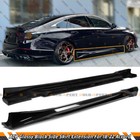 Acr Crystal Black Pearl Add On Side Skirt Extensions For 2018-2022 Honda Accord