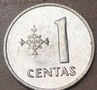 1991 Lithuania 1 Centas
