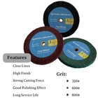 3 Pcs 6  Bench Grinder Polishing Wheels 320 600 800 Grit 0 5 thickness 0 5 arbor