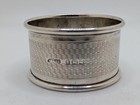 Vintage English Sterling Silver Napkin Ring s   b  Initial Engraving