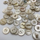 Lot Of   125 Vintage 1 2  To 9 16  2-hole Shell Mop Buttons Bt13