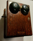 Vintage Western Electric Hand Crank Telephone Box 5-bar 48-a Generator Magneto