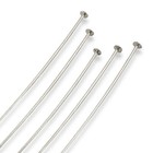 50-pack Silver 2 Inch Nickel Head Pins - 22 Gauge - Tierracast Jewelry Supplies