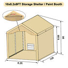 Rainproof Portable Paint Booth 10x8 2x9ft Waterproof Spray Shelter With Floor