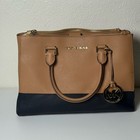 Michael Kors Black And Tan Satchel