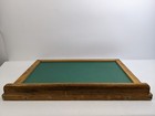 Vintage Hanging Green Slate Chalkboard Oak Frame Tray 18 x24  Rustic Primitive