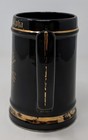 Vintage Pi Kappa Alpha Ceramic Stein Mug Black Gold Made In Usa