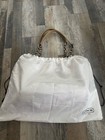 Vintage Coach Signature Logo Shoulder Bag Zip Chain Strap Dust Bag Purple Lining