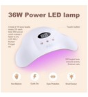   ngel Led Uv Lamp Gel Polish Light Salon Curing Manicure Machine Kit