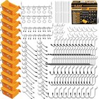 260 Piece Pegboard Hooks Peg Board Organizer Accessories Pegboard Various Tools