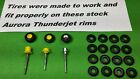    16 Silicone Ribbed Truck Tires    For Aurora Model Motoring Tjet Ho Slot Car 
