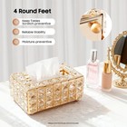 Facial Tissue Box Cover Paper Storage Holder Napkin Dispenser Organizer