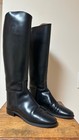 Marlborough Vintage Equestrian Tall Black Leather Riding Boots Made In England 8