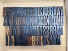Bold Wood Printing Type Letter Press Style 2  Tall - 77 Pieces