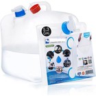 2 Pack 10 Gal Collapsible Water Container Water Storage Jug With Spigot Camping