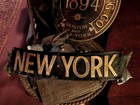 Old Marine Salvaged Bronze  new York  Ny Plaque 