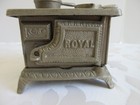 Vintage antique Royal  Cast Iron  Metal Doll House Stove  oven  Pans  4 Burner