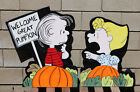 Linus   Sally Set   Peanuts Great Pumpkin   Halloween Lawn Art   Yard Decor