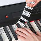 Removable Piano Keyboard Note Labels For 61-key Silicone - Beginner Friendly