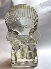 Mid Century Modern Mcm Clear Glass Angel Christmas Tree Figurine Holiday 5 