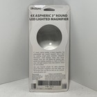 Ultraoptix 3  Round  4x Aspheric Led Lighted Magnifier New