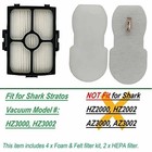 Filter Kit Replacement For Shark Vacuum Hz3000 Hz3002 Part Xffkhz3000 Xhfhz3000