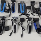 10 Electric Shavers Lot  All Tested  Braun  Norelco  Remington  W Power Cords 