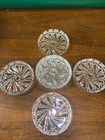  6  Vintage Swirling Coasters Crystal Royal Highlights Coasters  Set Of 6 E c 