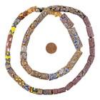 Antique Venetian Millefiori African Trade Beads  20712 10mm Ghana Multicolor