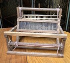 Vintage Tabletop Loom 1900 s 15 5  X 15  X 12  Untested Wooden Table Top