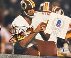 Joe Theismann Washington Redskins Signed 8x10 Photo Beckett Authenticated