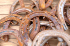 30 Used Horseshoe Rusty Cowboy Project Western Art Decor