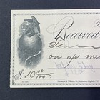 Antique 1898 Thomas Johnson  1866-1920  Of Buffalo New York Bank Check Cheque