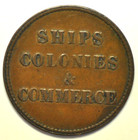 Mw24870 Prince Edward Island Ships  Colonies   Commerce 1 2 Penny Token  Nd-1835