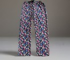 Mayfair Floral Pajama Pants With Pink   Blue Flowers Size Large  new 