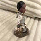 Black Americana School Boy Coming Home Figurine Vintage