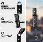 Mini Stun For Self Defense-extremely Powerful Lipstick  Keychain Black